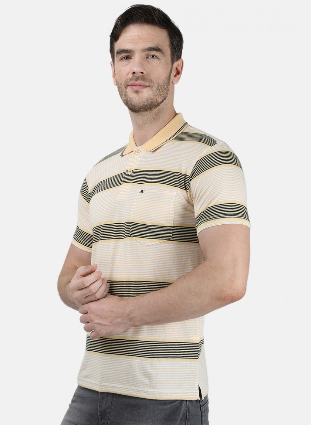 Mens Yellow Stripe T-Shirt