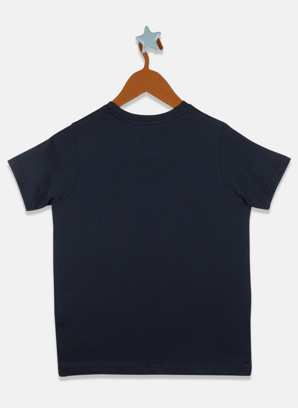 Boys Navy Blue Plain T-Shirt