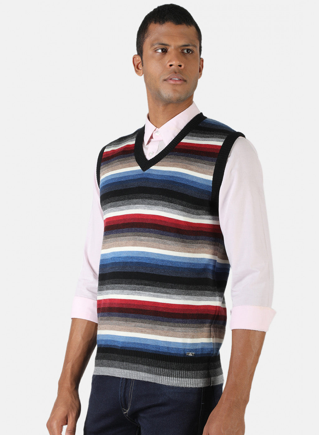 Men Multicolor Solid Sweater