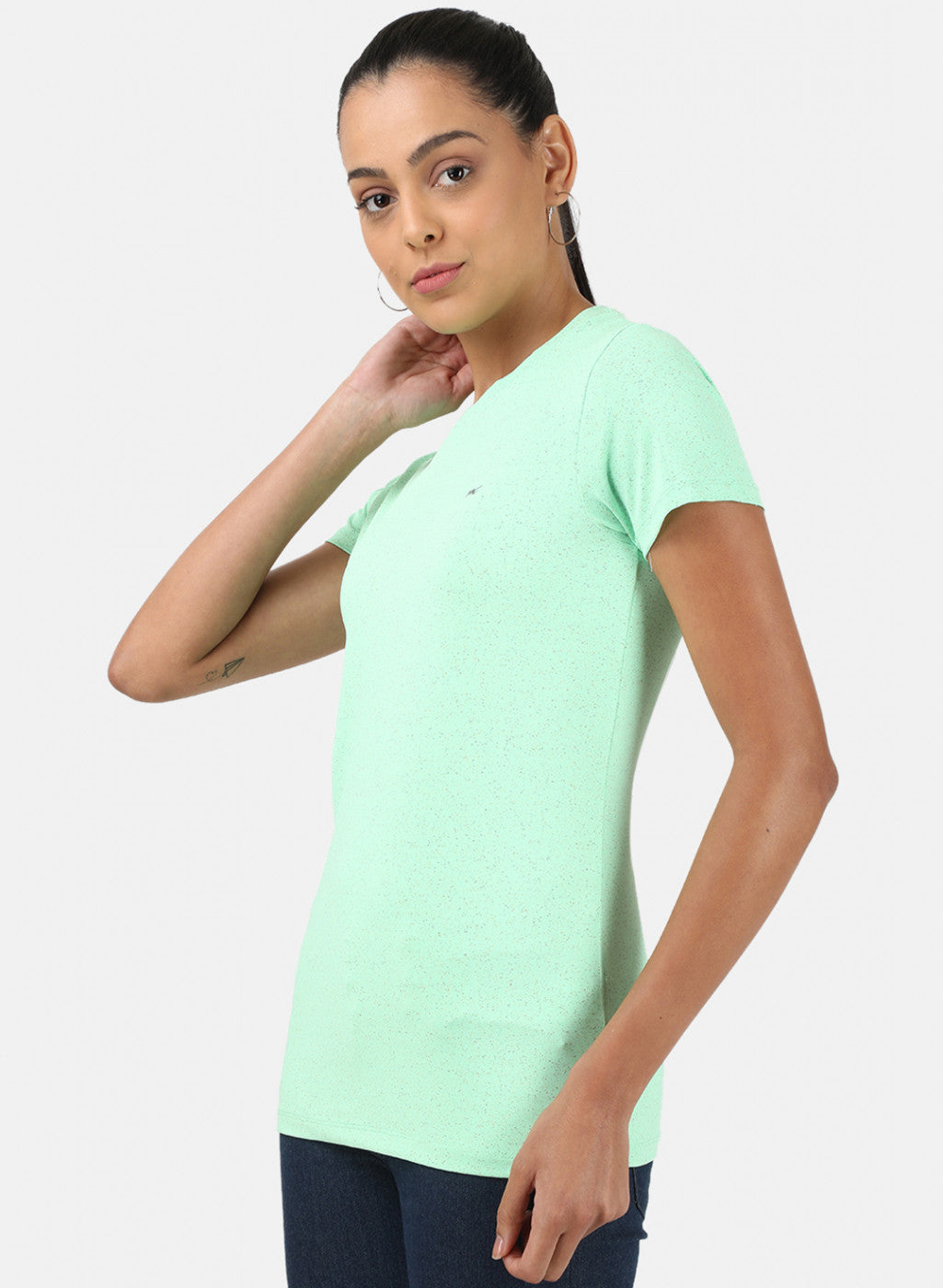Womens Neon Green Plain Top