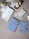 Blue & Green Cotton 525 GSM Towel Set Pack of 4 (2 Bath & 2 Hand Towels)