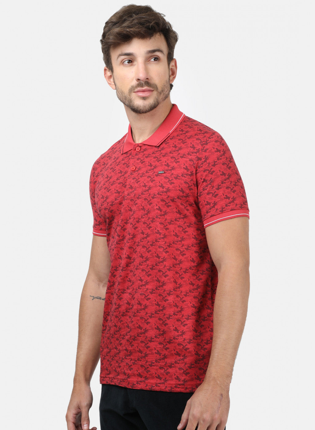 Men Red Printed T-Shirts