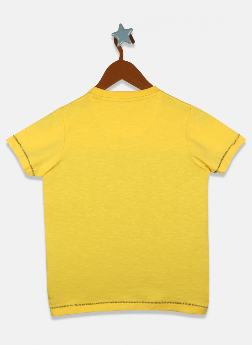 Boys Yellow Printed T-Shirt