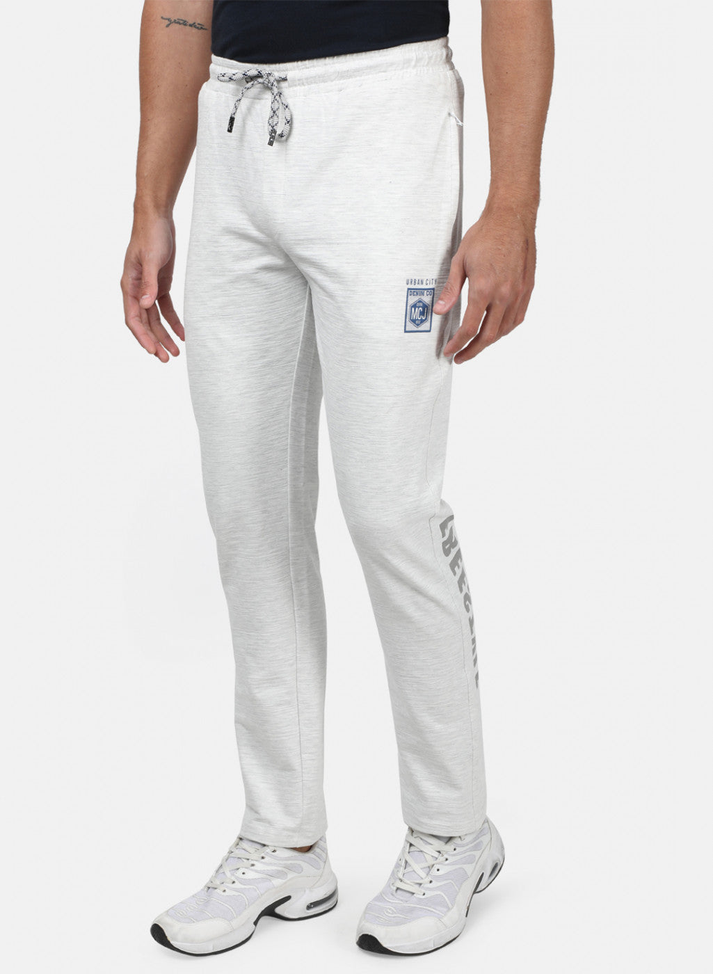 Mens Grey Plain Lower