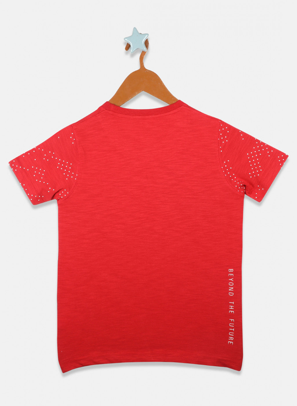 Boys Red Printed T-Shirts