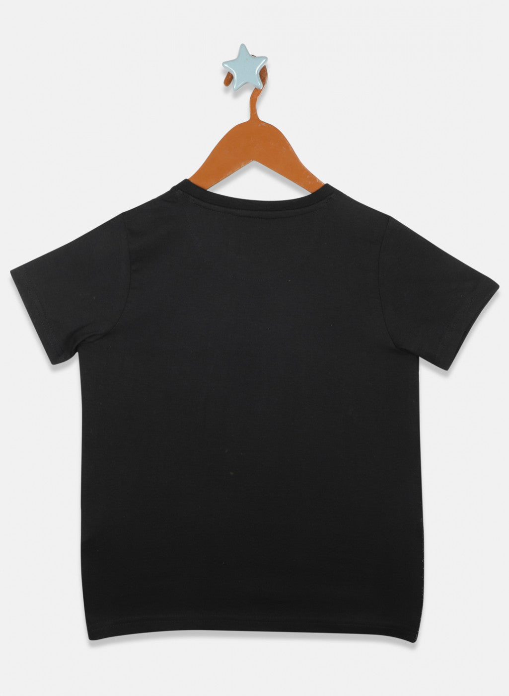 Boys Black Printed T-Shirts