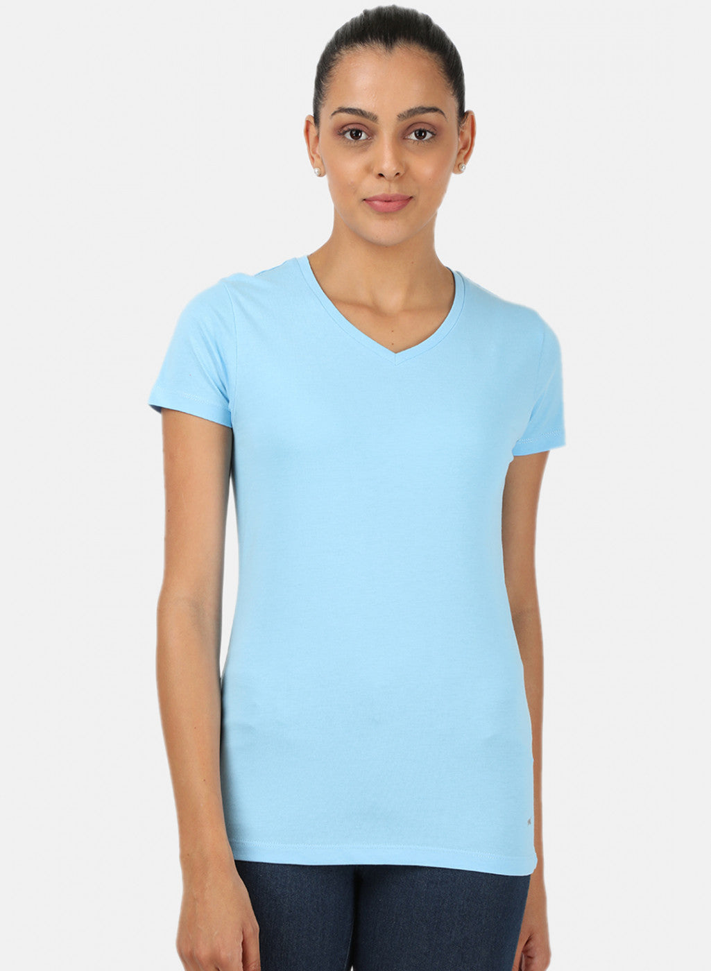 Womens Blue & Sea Green Plain Top 2Pc Set