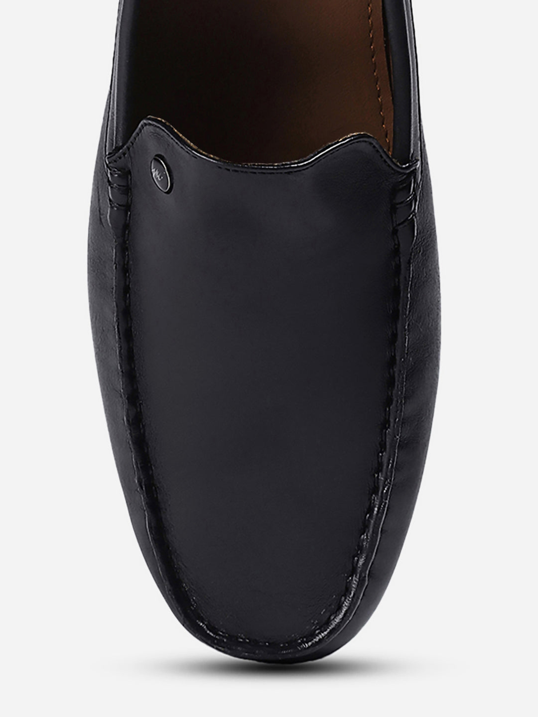 Men Black Slip on Genuine Leather Loafers