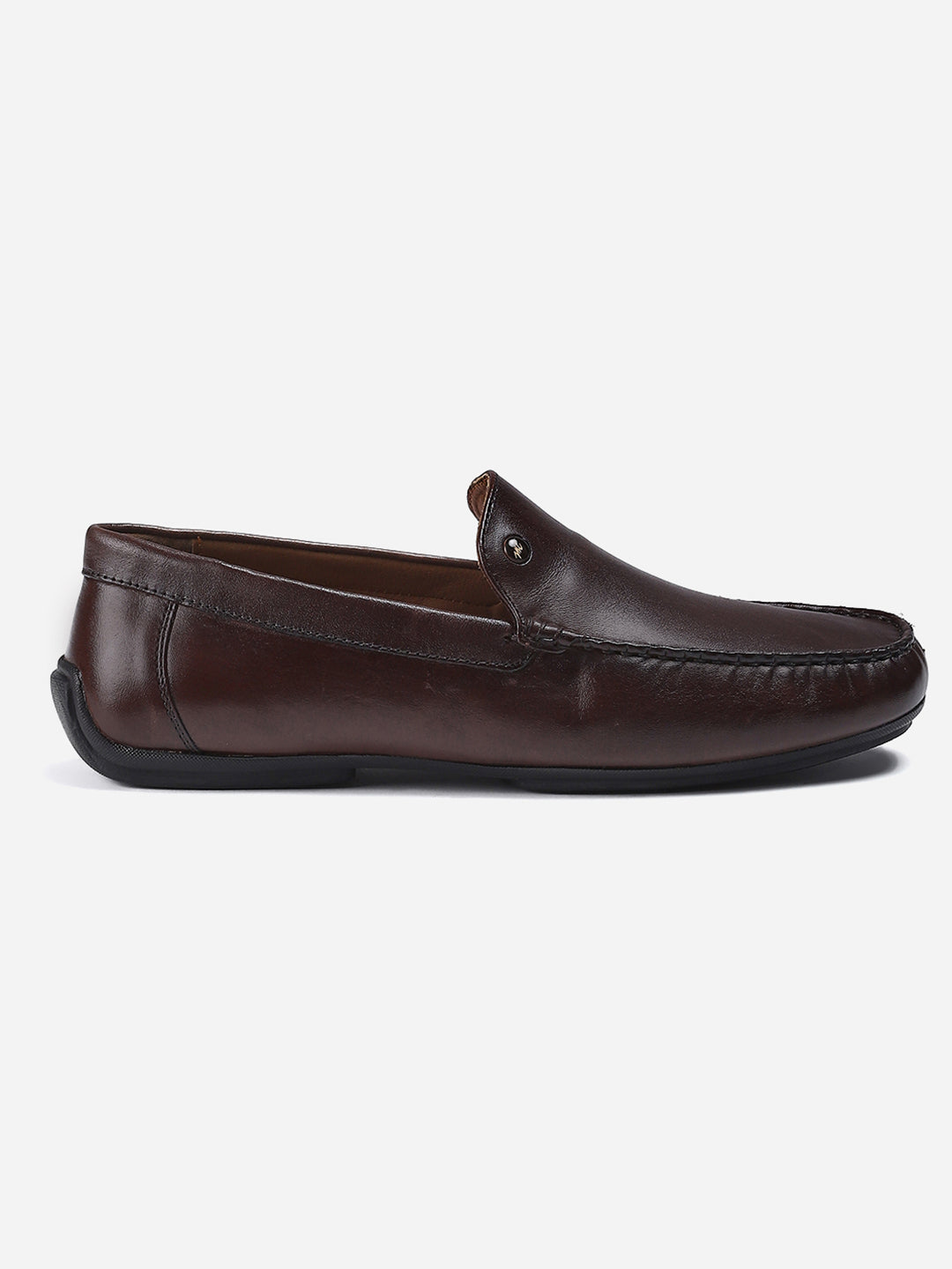 Men Brown Slip on Genuine Leather Loafers