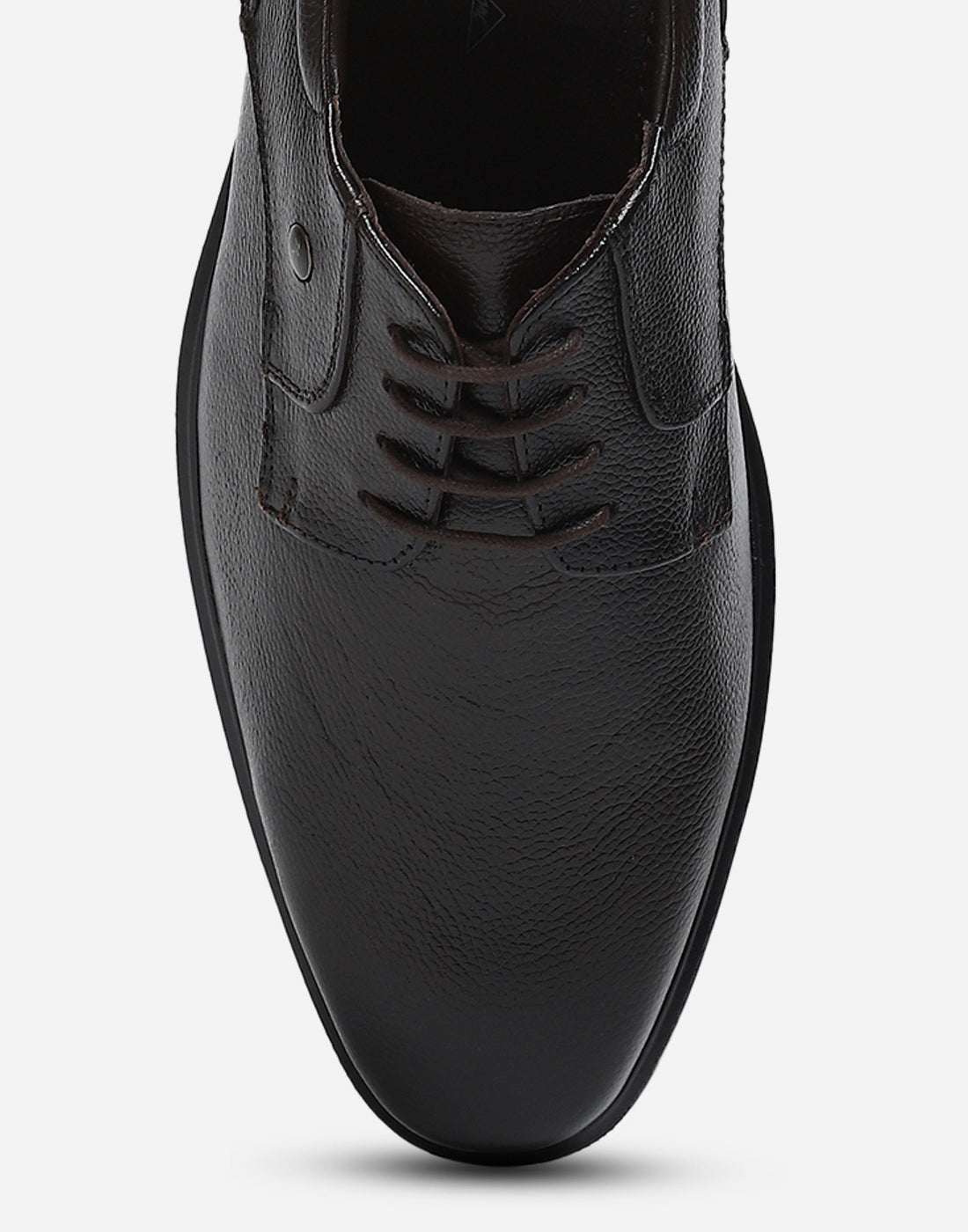 Men Brown Lace Up Genuine Leather Formal Derby