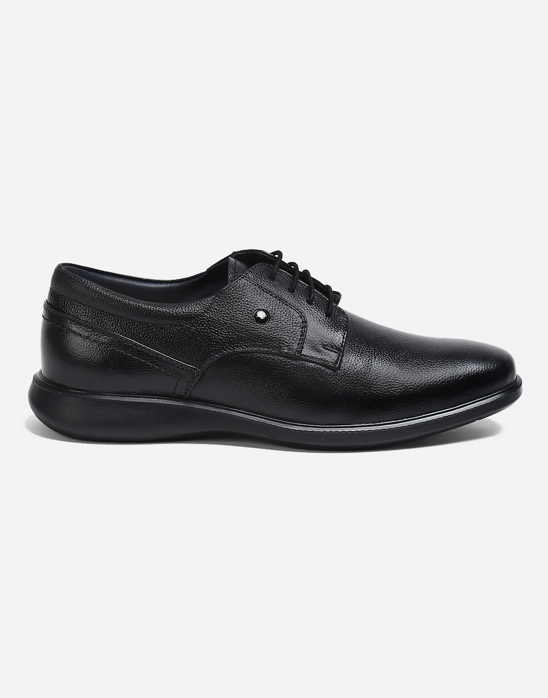 Men Black Lace Up Genuine Leather Formal Derby
