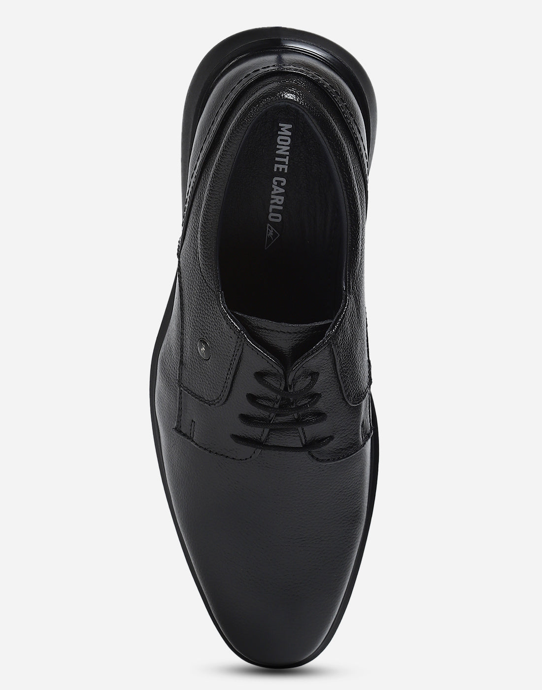 Men Black Lace Up Genuine Leather Formal Derby
