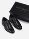 Men Black Buckle Genuine Leather Formal Monks