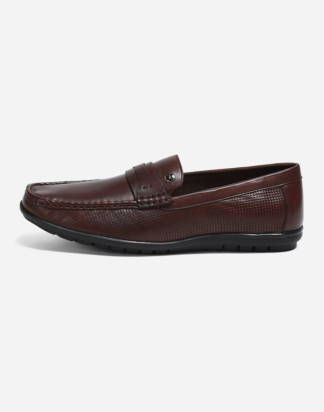 Men Brown Slip on Genuine Leather Loafers