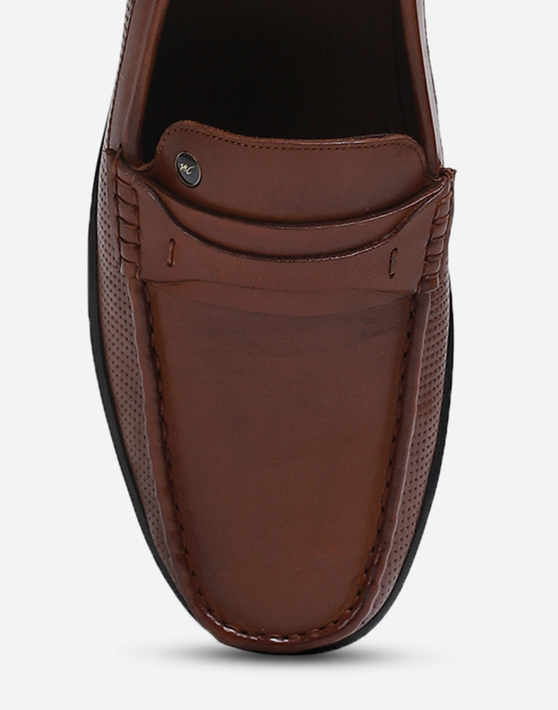 Men Tan Slip on Genuine Leather Loafers