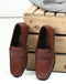 Men Tan Slip on Genuine Leather Loafers