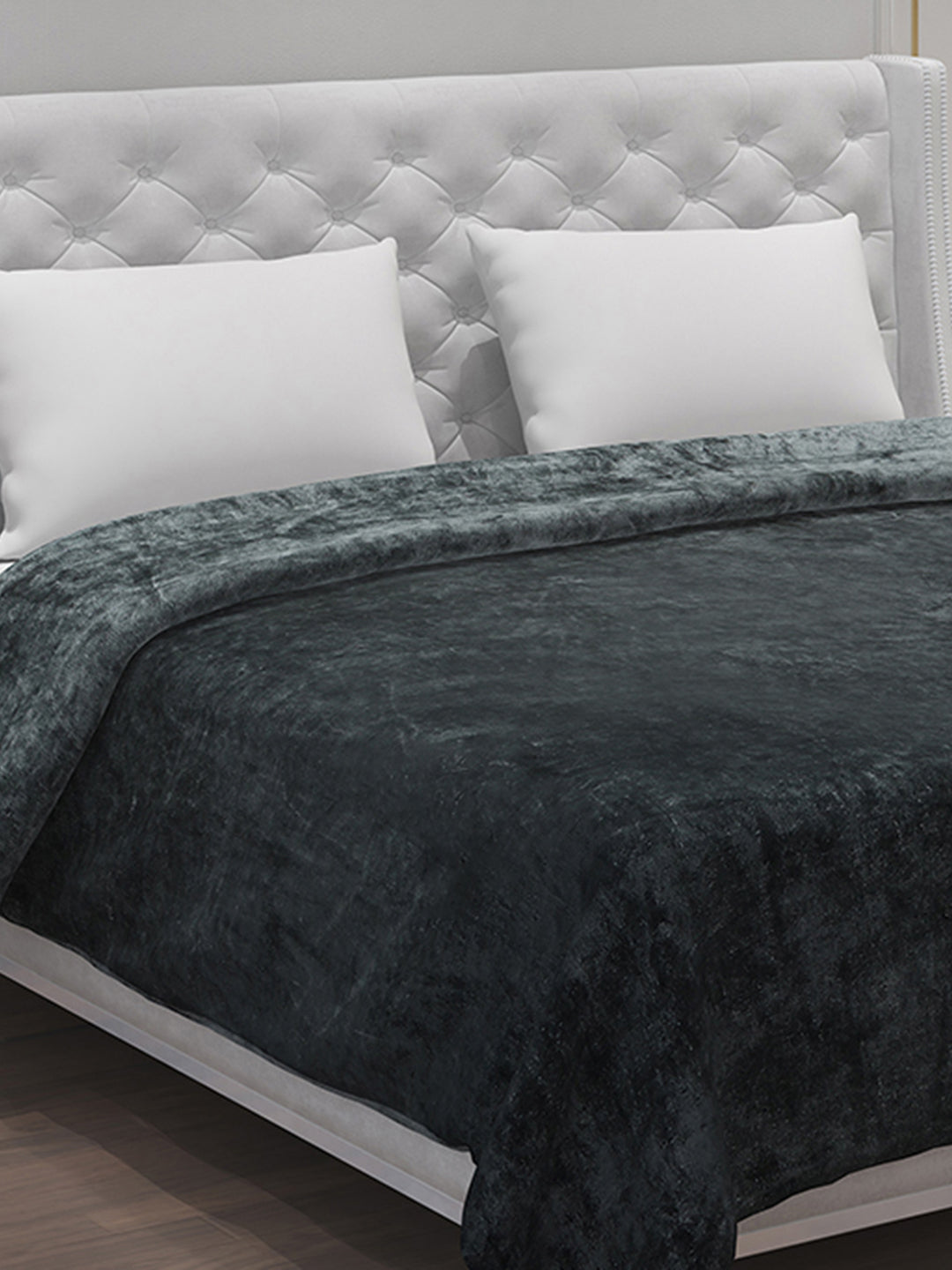 Solid Polyester Double Bed Blanket for AC Room