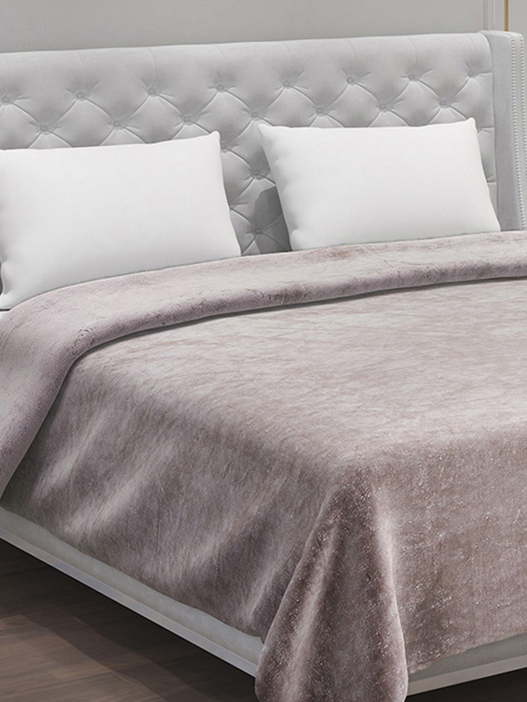 Solid Polyester Double Bed Blanket for AC Room
