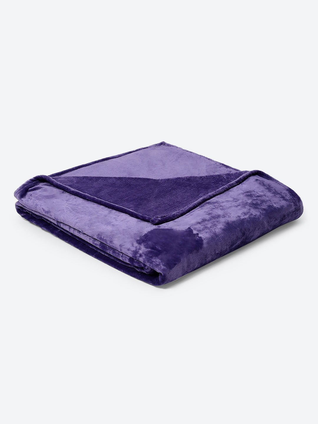 Solid Polyester Double Bed Blanket for AC Room