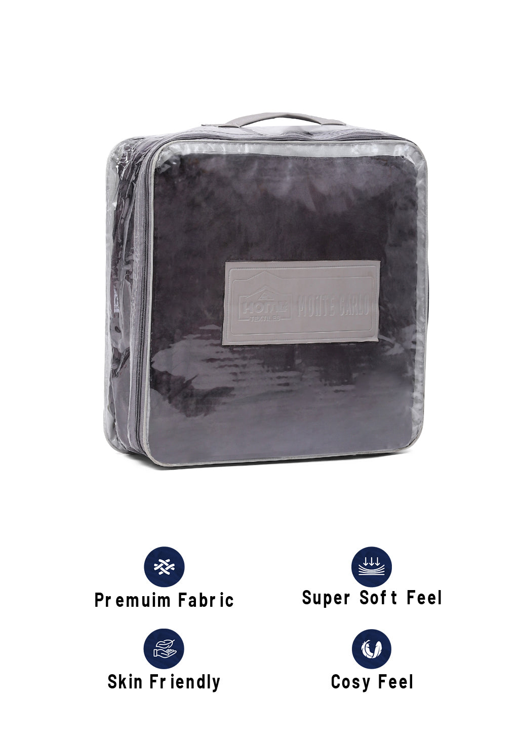 Solid Polyester Single Bed Blanket for AC Room