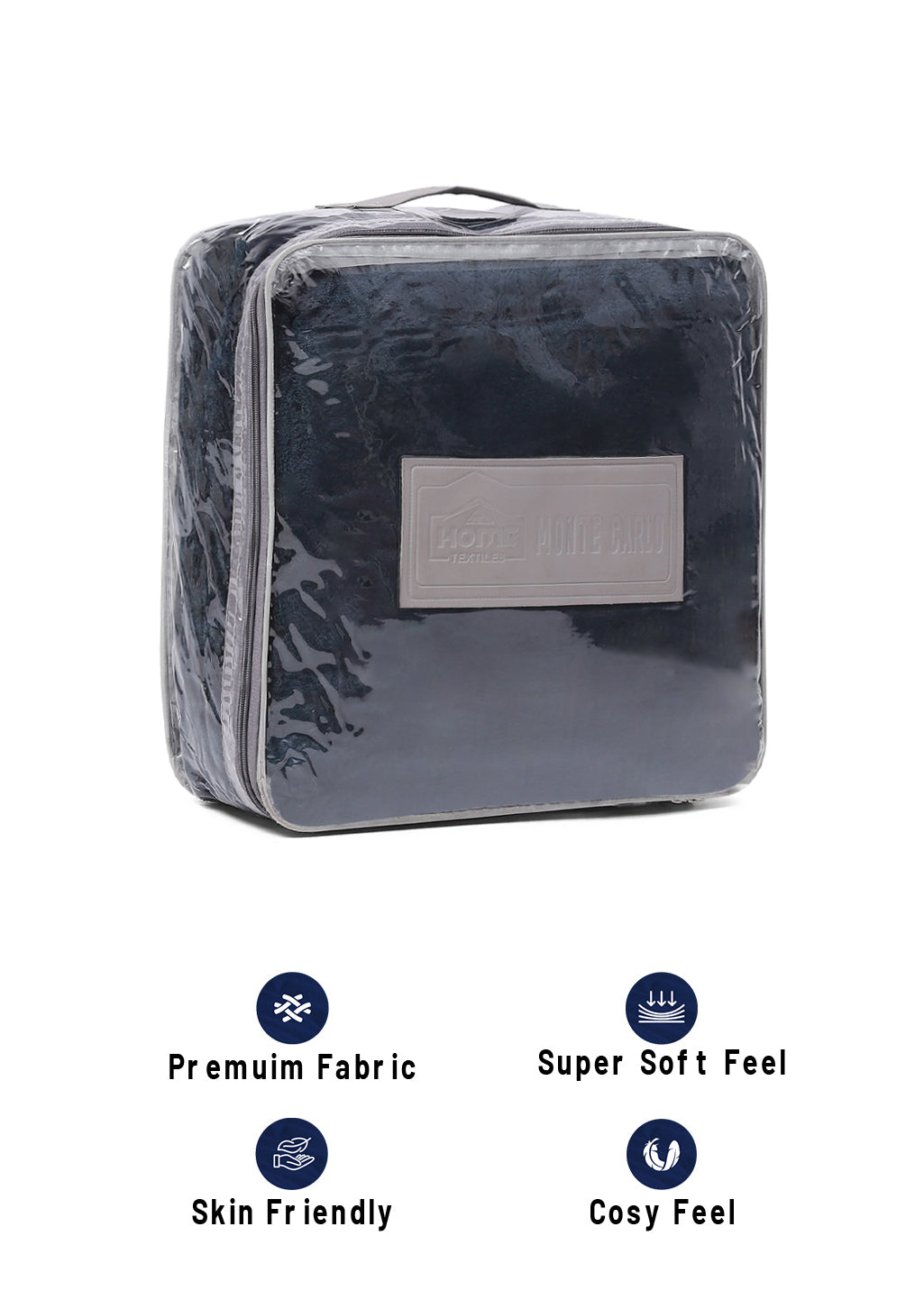 Solid Polyester Single Bed Blanket for AC Room