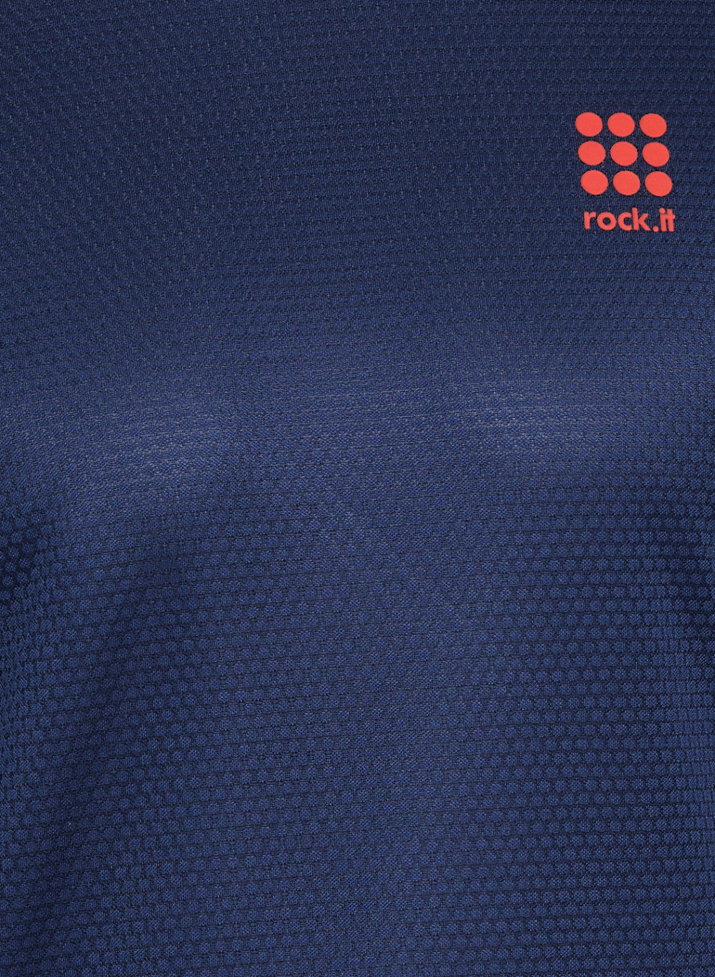 Rock.it Men Navy Blue Self Design T-Shirt