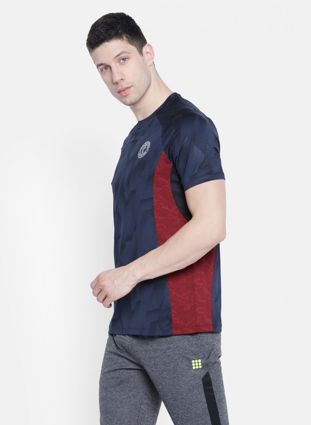 Rock.it Men Navy Blue Printed T-Shirt