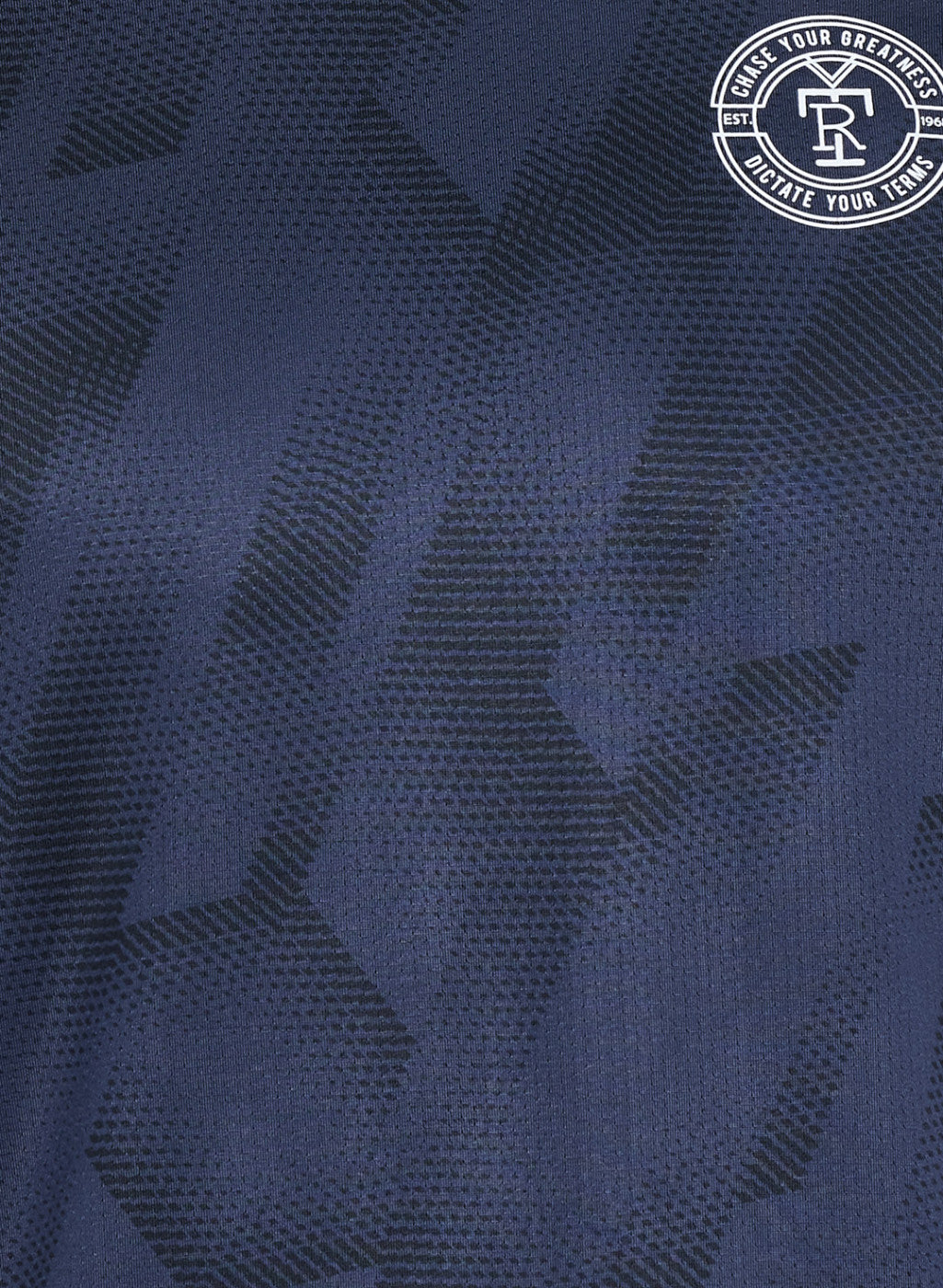 Rock.it Men Navy Blue Printed T-Shirt