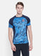 Rock.it Men Blue Self Design T-Shirt