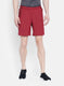 Rock.it Men Maroon Self Design Short