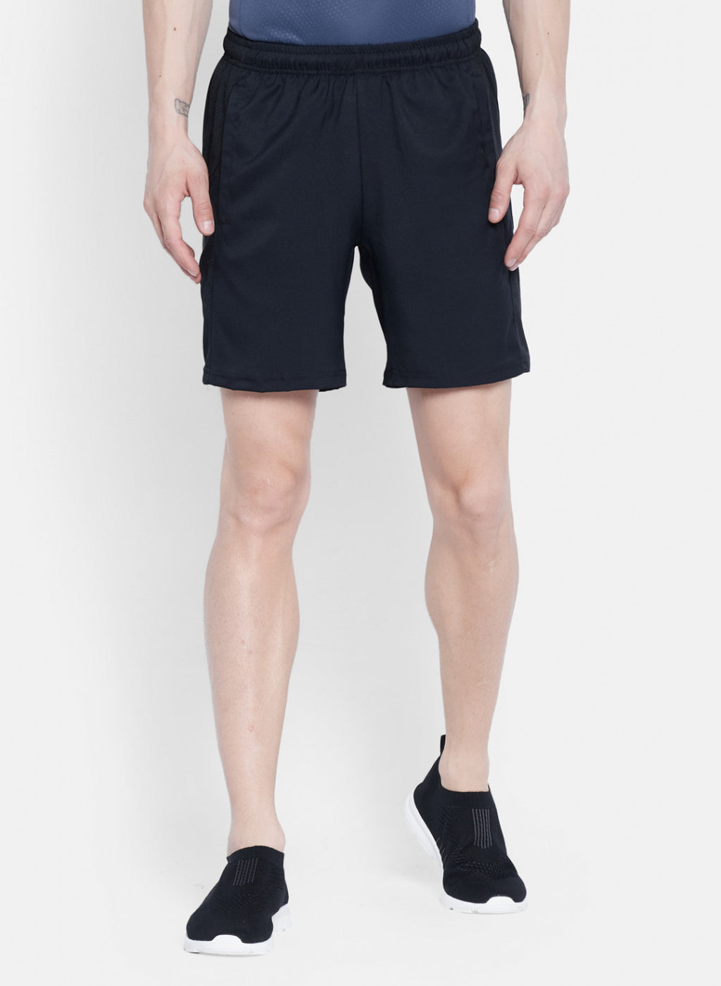 Rock.it Men Black Self Design Short