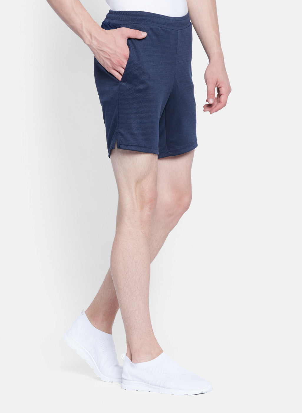 Rock.it Men Navy Blue Self Design Short
