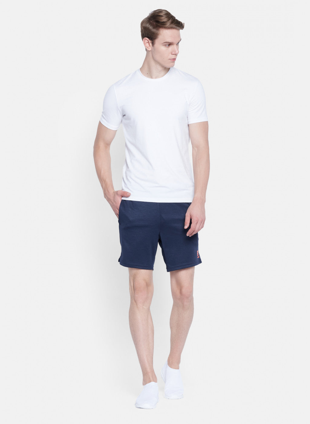 Rock.it Men Navy Blue Self Design Short