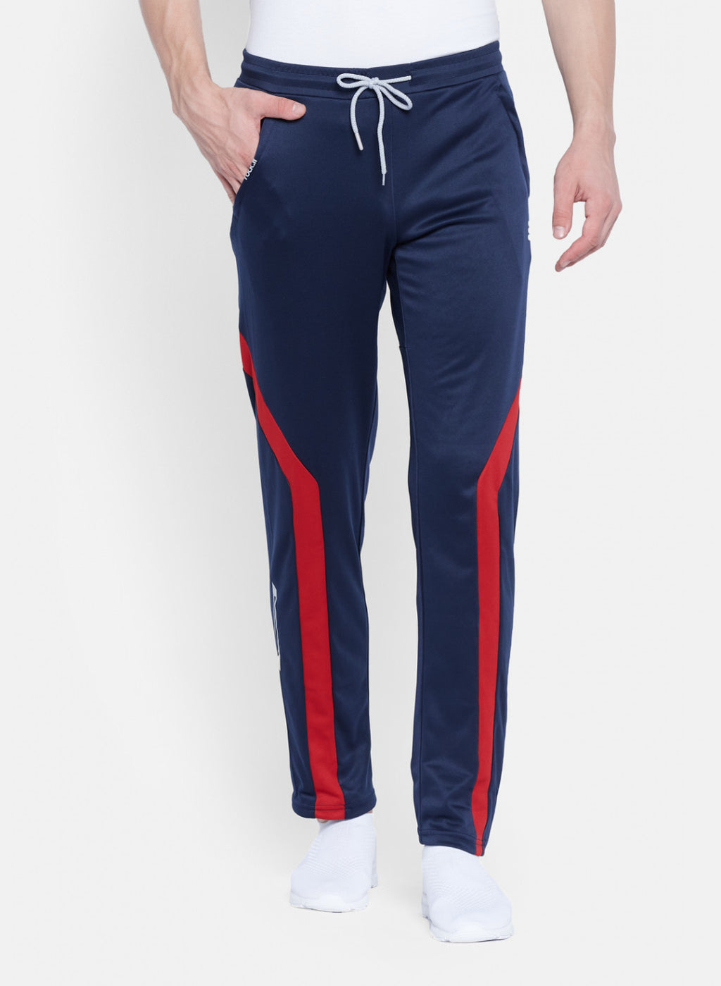 Rock.it Men Navy Blue Self Design Lower