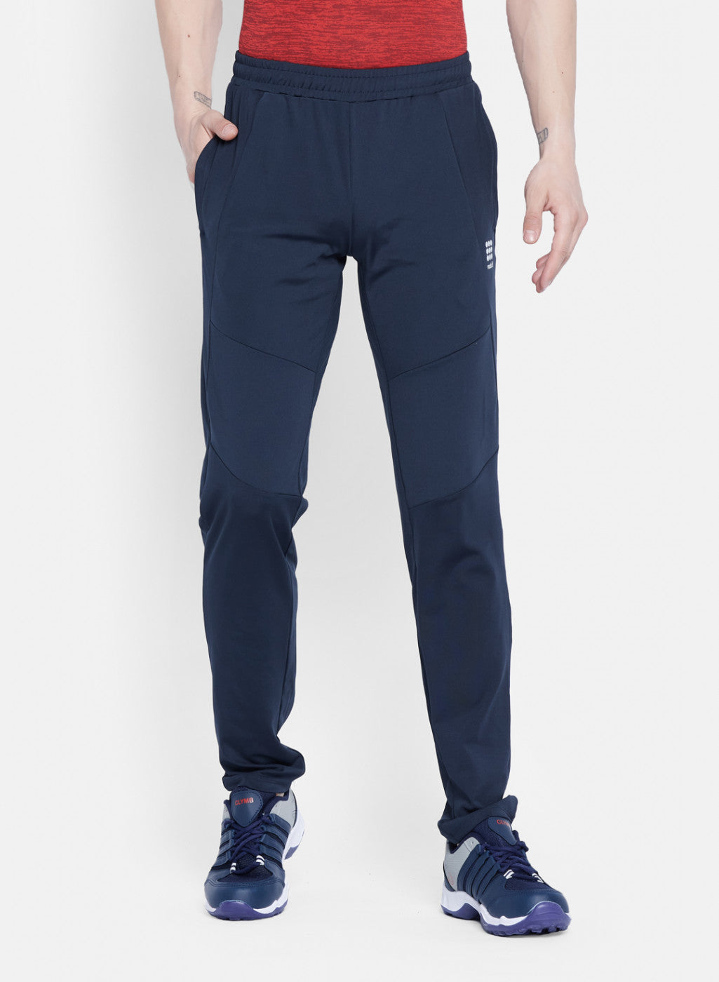 Rock.it Men Navy Blue Self Design Lower