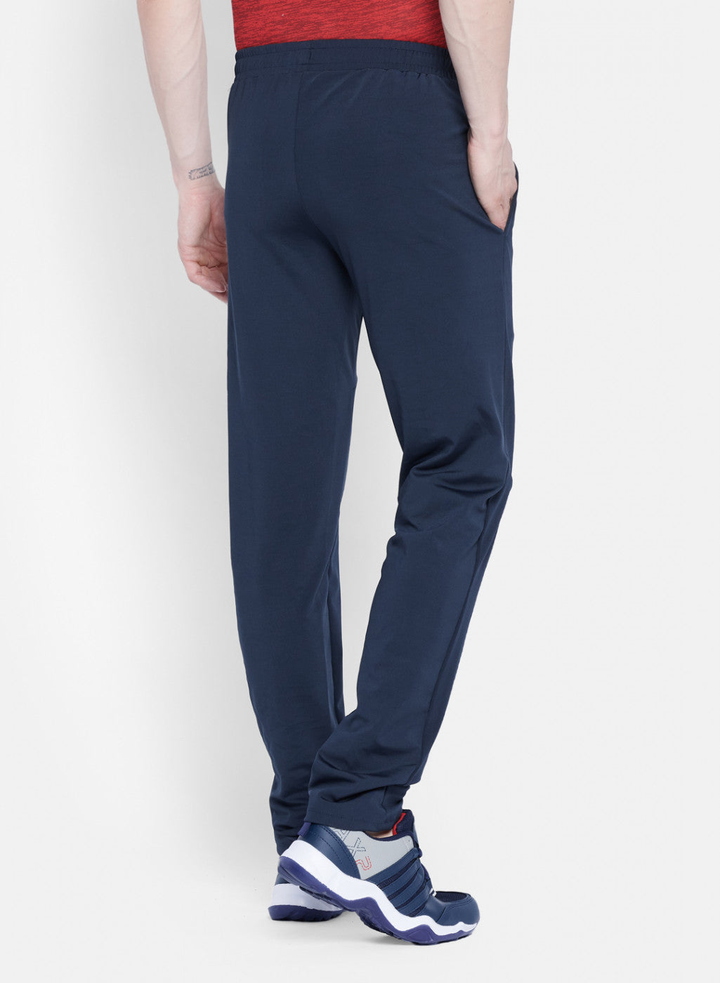 Rock.it Men Navy Blue Self Design Lower