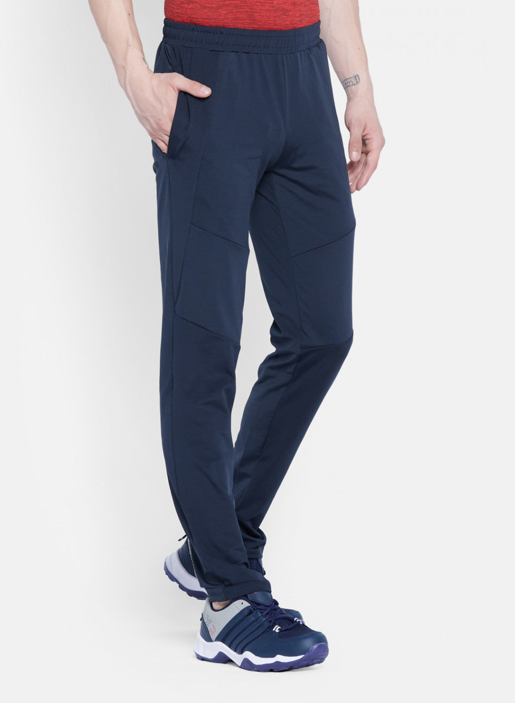 Rock.it Men Navy Blue Self Design Lower