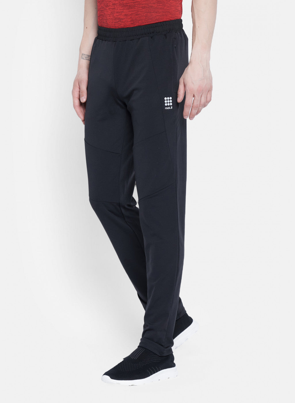 Rock.it Men Black Self Design Lower