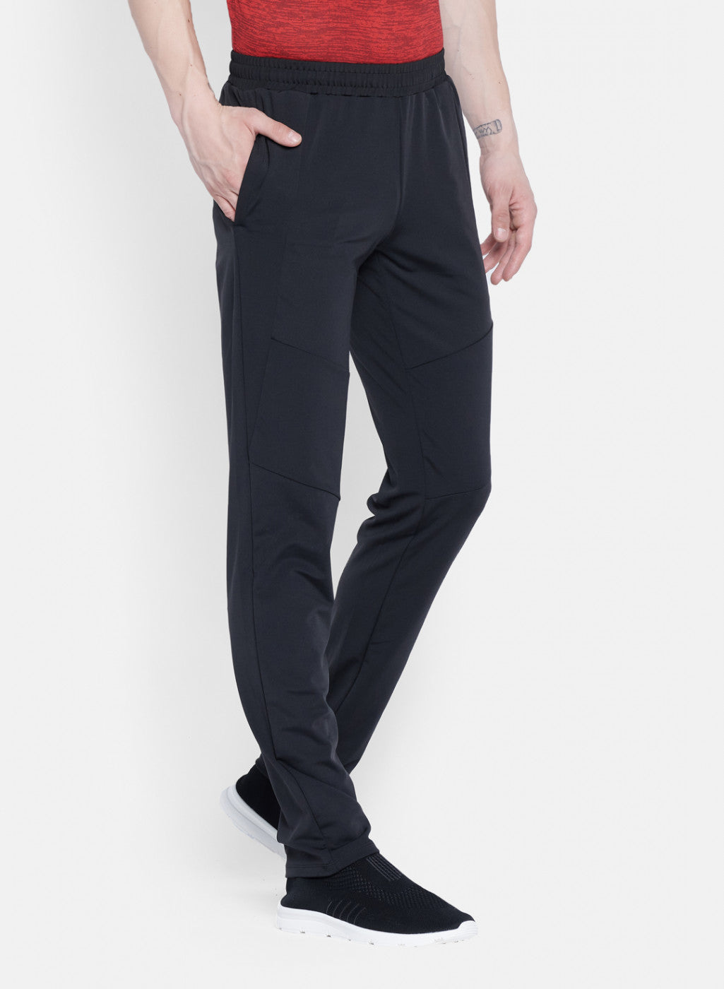 Rock.it Men Black Self Design Lower