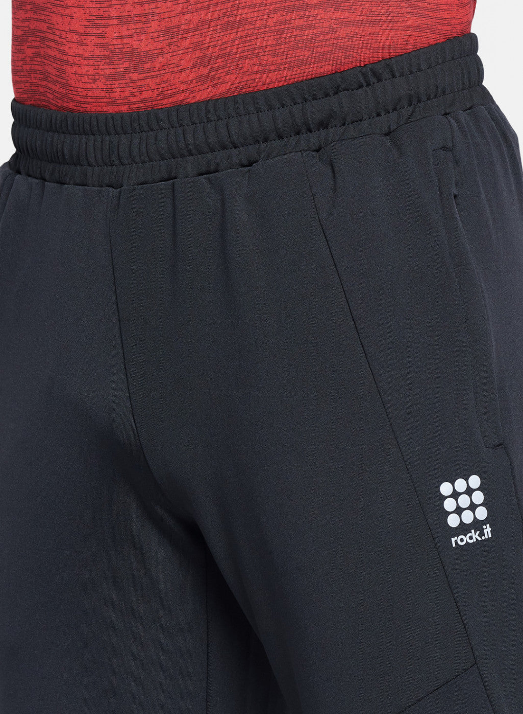 Rock.it Men Black Self Design Lower
