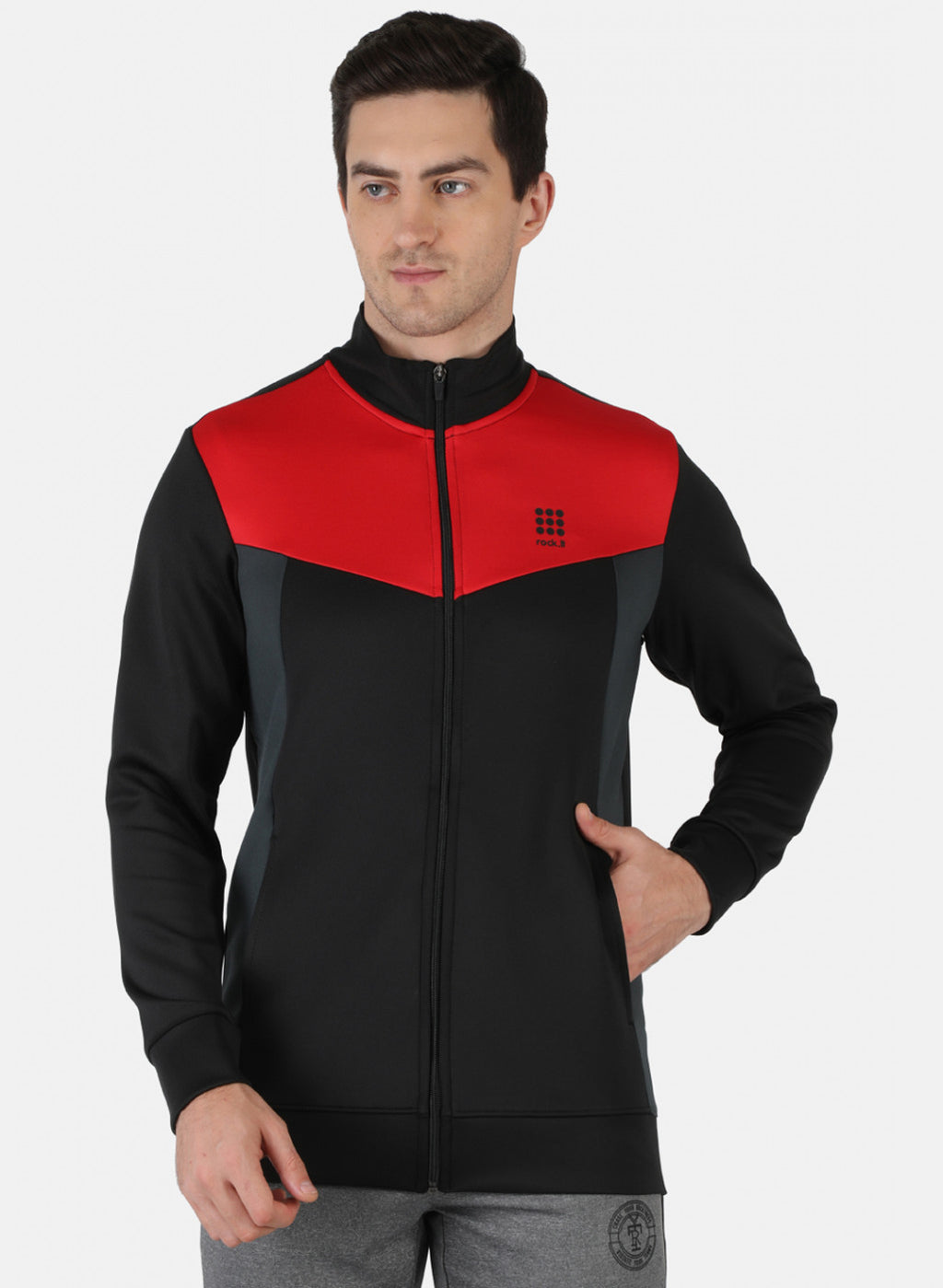 Rock.it Men Black Solid Sweatshirt