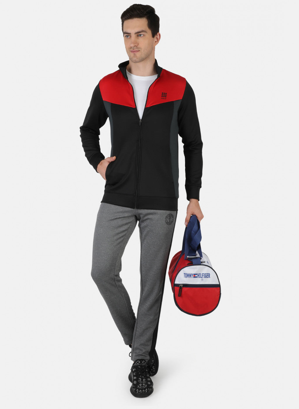 Rock.it Men Black Solid Sweatshirt