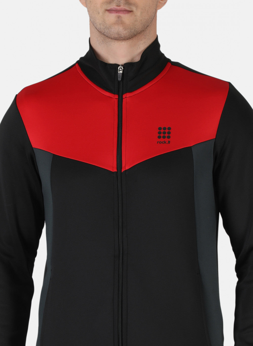 Rock.it Men Black Solid Sweatshirt