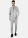Rock.it Grey Regular Fit Full Sleeve Collar Neck Tracksuit