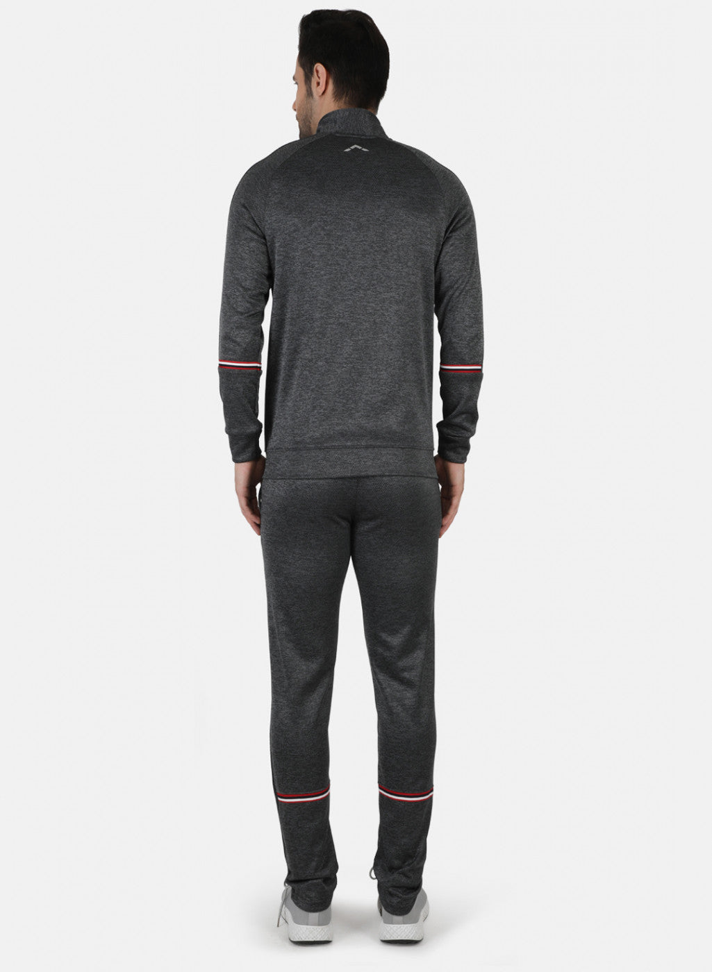 Rock.it Grey Regular Fit Full Sleeve Collar Neck Tracksuit