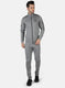 Rock.it Grey Regular Fit Full Sleeve Collar Neck Tracksuit