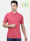 Mens Pink Plain T-Shirts