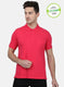 Mens Pink Plain T-Shirt