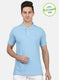 Mens Sky Blue Plain T-Shirt