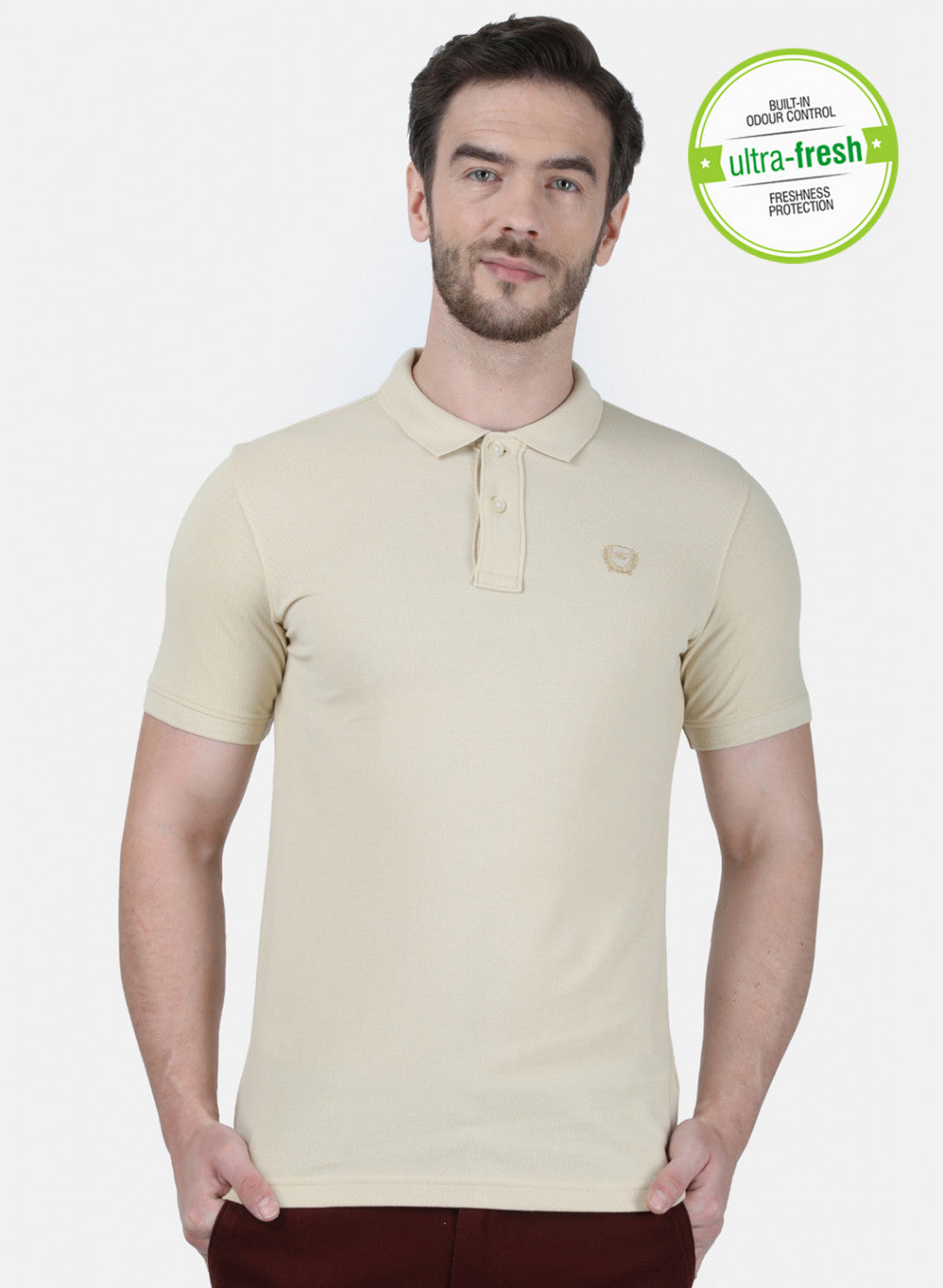 Mens Brown Plain T-Shirt
